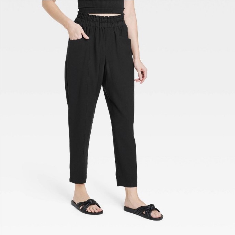 Women’s High-Rise Tapered Ankle Pull-On Pants